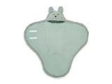 Einschlagdecke für Babyschale Bunny - Ash Green - Jollein