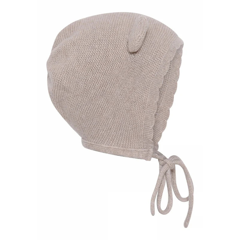 Baby-Mütze Helsinki aus Merinowolle beige melange - MPkids