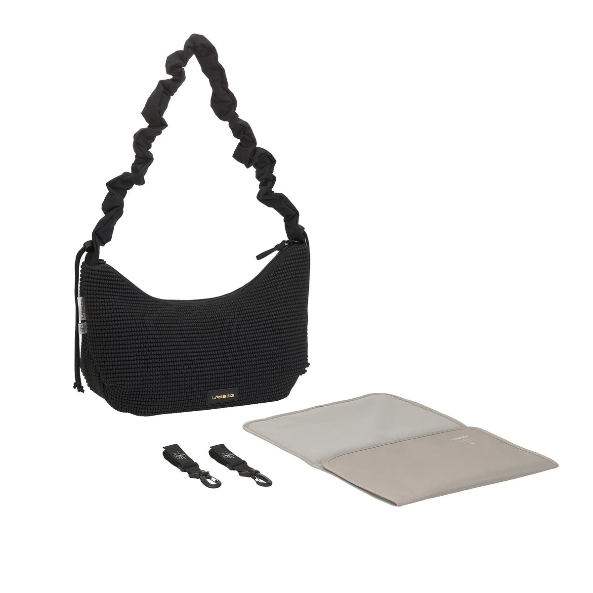 Wickeltasche Crossbody gesteppt - Lunua Bum Bag, Schwarz - Lässig