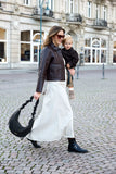 Wickeltasche Crossbody gesteppt - Lunua Bum Bag, Schwarz - Lässig