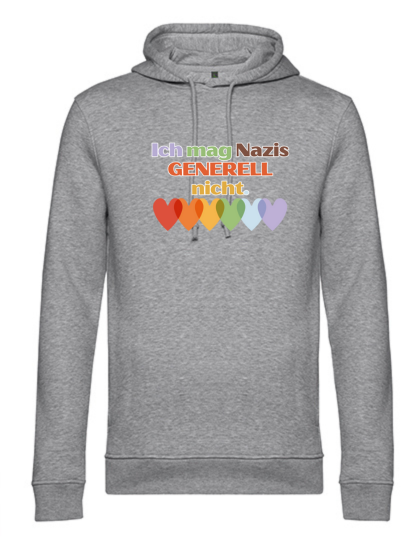 Hoodie "Ich mag N*Z*S generell nicht" - in Kooperation mit seiten.verkehrt