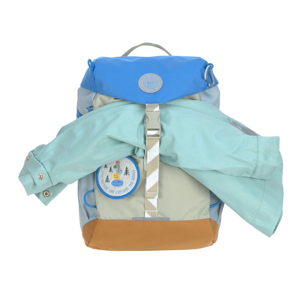 Wanderrucksack Kinder 9 L - Sunny Explorer, Grün Blau - Lässig