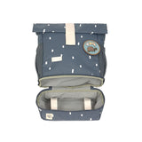 Kindergartenrucksack Rolltop - Happy Prints, Dunkelblau - Lässig