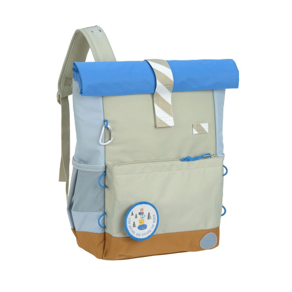 Kinderrucksack Rolltop - Sunny Explorer, Grün Blau - Lässig