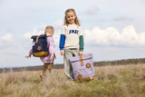 Kinderrucksack Rolltop - Little Gang, Lila - Lässig