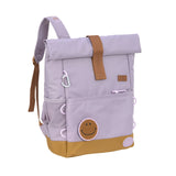 Kinderrucksack Rolltop - Little Gang, Lila - Lässig