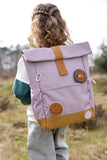 Kinderrucksack Rolltop - Little Gang, Lila - Lässig