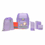 Schulranzen Set 7-teilig Boxy - Unique, Violet - Lässig