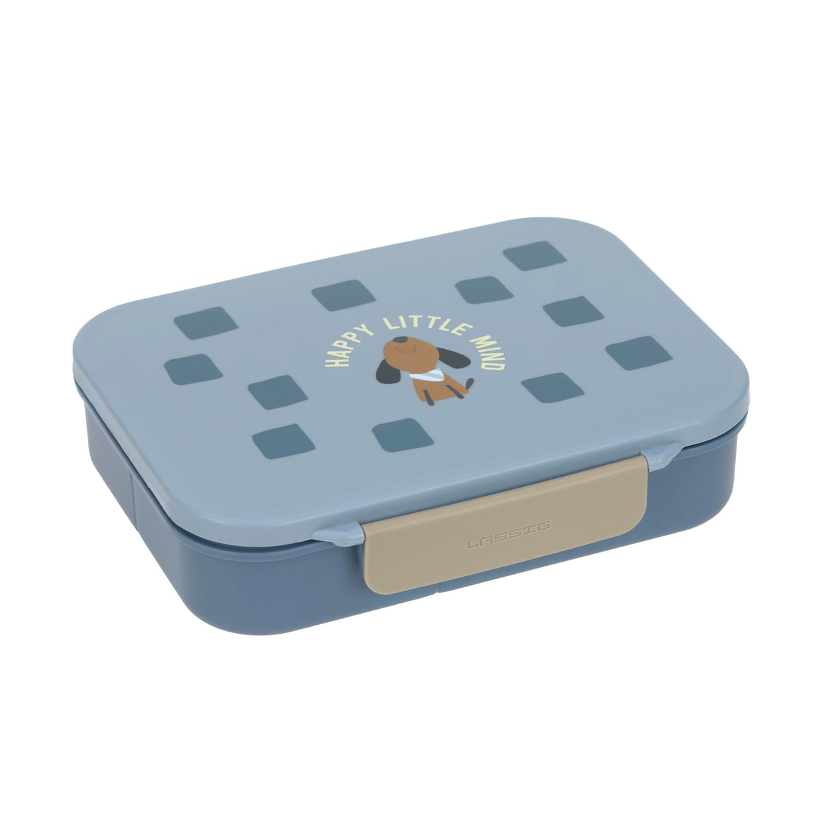 Brotdose Kinder - Bento Lunchbox, Pattern Party Blau - Lässig