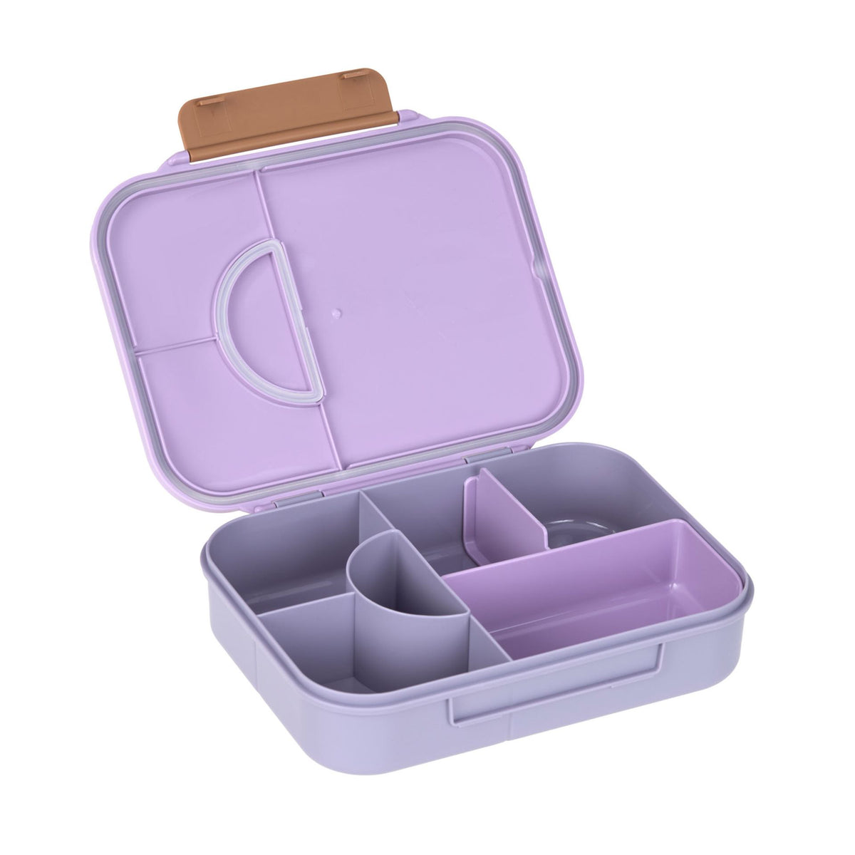 Brotdose Kinder - Bento Lunchbox, Little Gang Herz Lila - Lässig