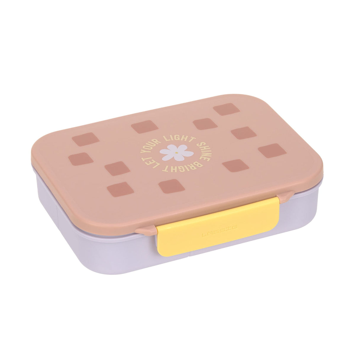 Brotdose Kinder - Bento Lunchbox, Pattern Party rosa lila - Lässig