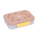 Brotdose Kinder - Bento Lunchbox, Pattern Party rosa lila - Lässig