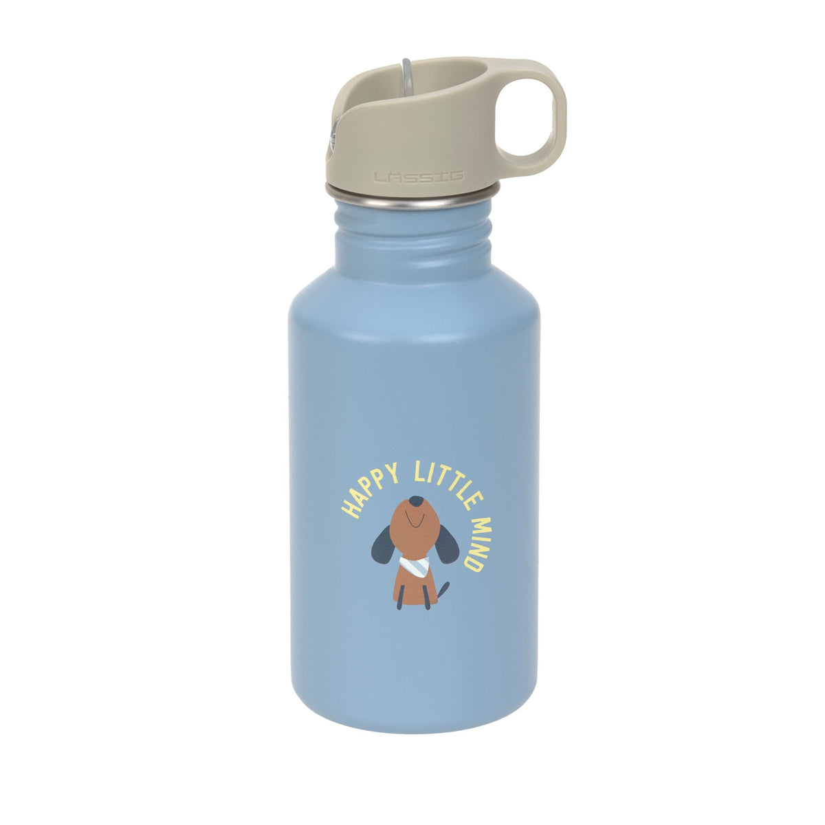 Edelstahl Kinder Trinkflasche 500 ml - Pattern Party, Blau - Lässig