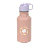 Edelstahl Kinder Trinkflasche 500 ml - Pattern Party, rosa lila - Lässig