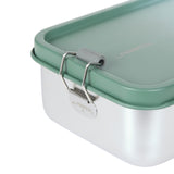 Brotdose Kinder - Edelstahl Lunchbox, Unique, Grün - Lässig