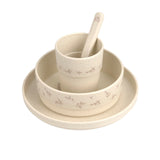 Kindergeschirr Set (Teller - Schüssel - Becher - Löffel), Blätter - Lässig