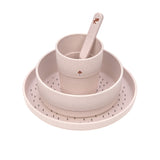 Kindergeschirr Set (Teller - Schüssel - Becher - Löffel), Little Forest Hase - Lässig