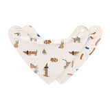 Dreieckstuch Baby (2 Stk) - Bandana, Little Mateys Royal Blau - Lässig