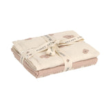 Mulltücher 3er Set 60 x 60 cm - Tiny Team, Beige - Lässig