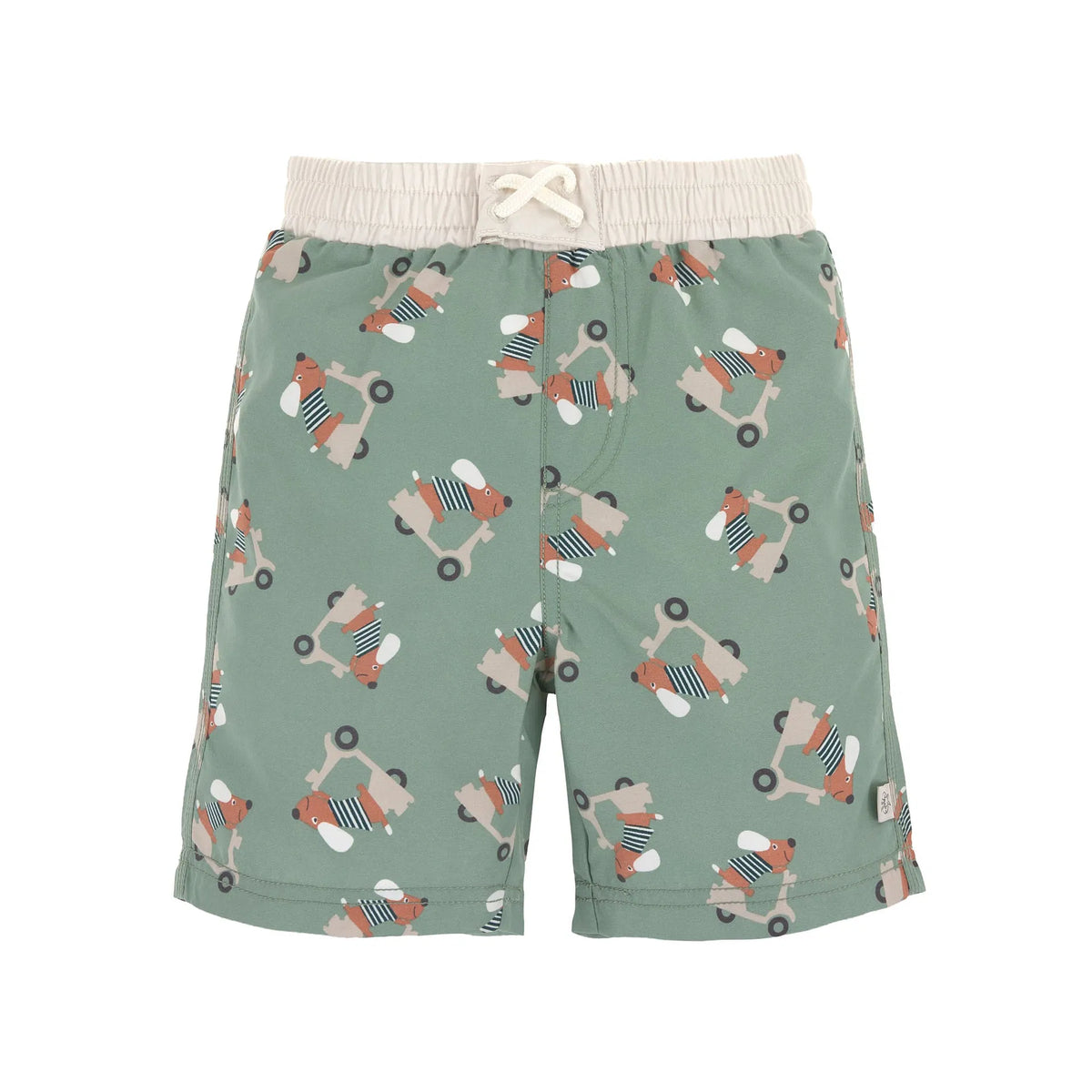 UV Badehose Kinder (mit Windel) - Hund, grün - Lässig