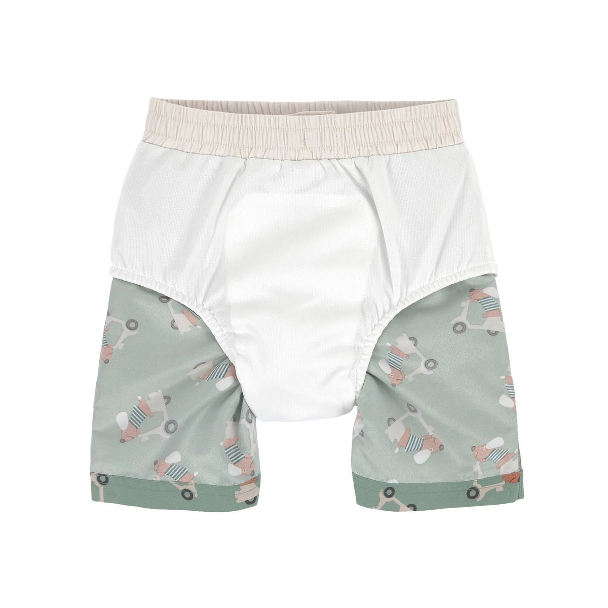 UV Badehose Kinder (mit Windel) - Hund, grün - Lässig