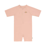 Schwimmanzug Kinder Kurzarm (UV Schutz) - rosa - Lässig