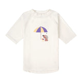 UV Shirt Kinder Kurzarm - Eis, Hund, weiß - Lässig