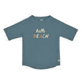 UV Shirt Kinder Kurzarm - Hello Beach, Blau - Lässig