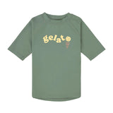 UV Shirt Kinder Kurzarm, Grün - Lässig