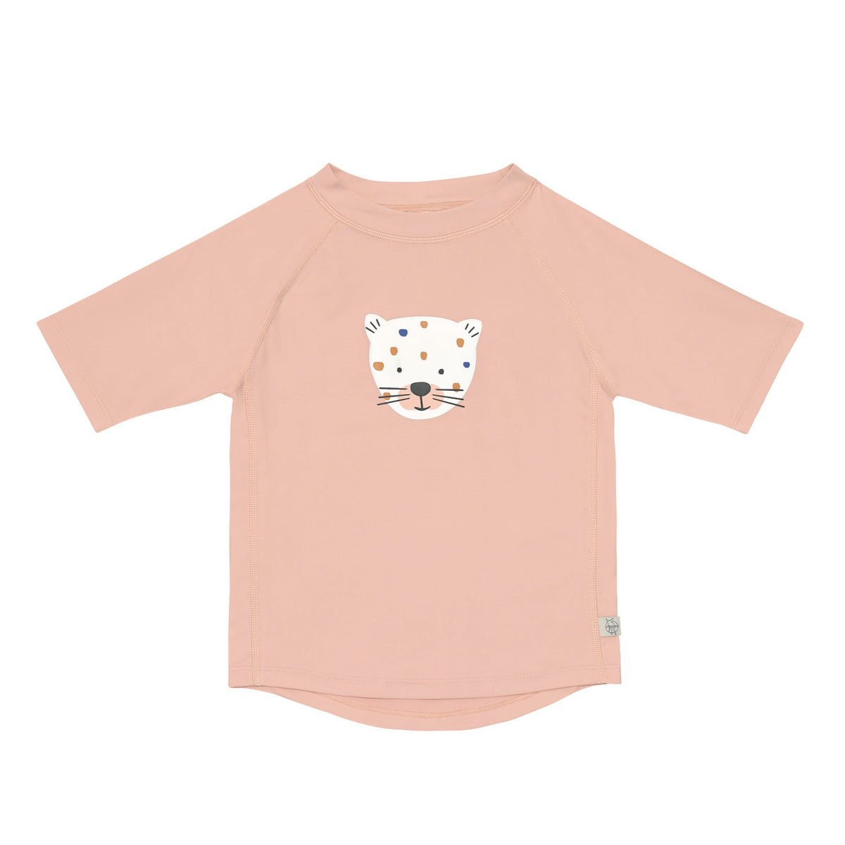 UV Shirt Kinder Kurzarm - Leopard, rosa - Lässig