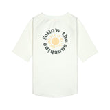 UV Shirt Kinder Kurzarm - Sonne, weiß - Lässig