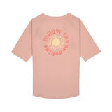 UV Shirt Kinder Kurzarm - Sonne, rosa - Lässig