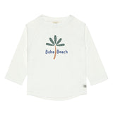 UV Shirt Kinder Langarm - Palmen, weiß - Lässig