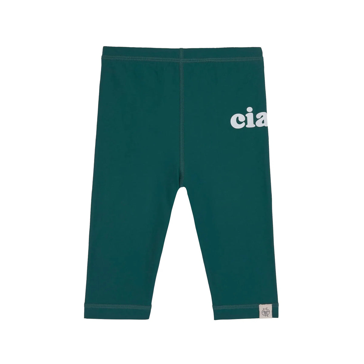 Badehose Baby Kurz (UV-Schutz & Windel), Dunkelgrün - Lässig