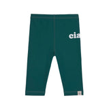 Badehose Baby Kurz (UV-Schutz & Windel), Dunkelgrün - Lässig