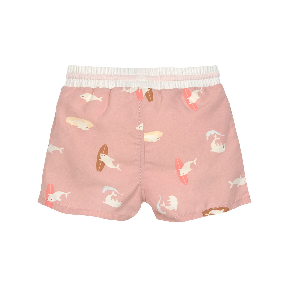 Badehose Baby (mit Windel) - Delfin, Rosa - Lässig