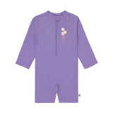 Schwimmanzug Kinder Langarm (UV Schutz) - Eis, Purple - Lässig