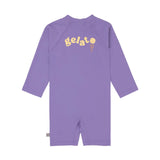 Schwimmanzug Kinder Langarm (UV Schutz) - Eis, Purple - Lässig