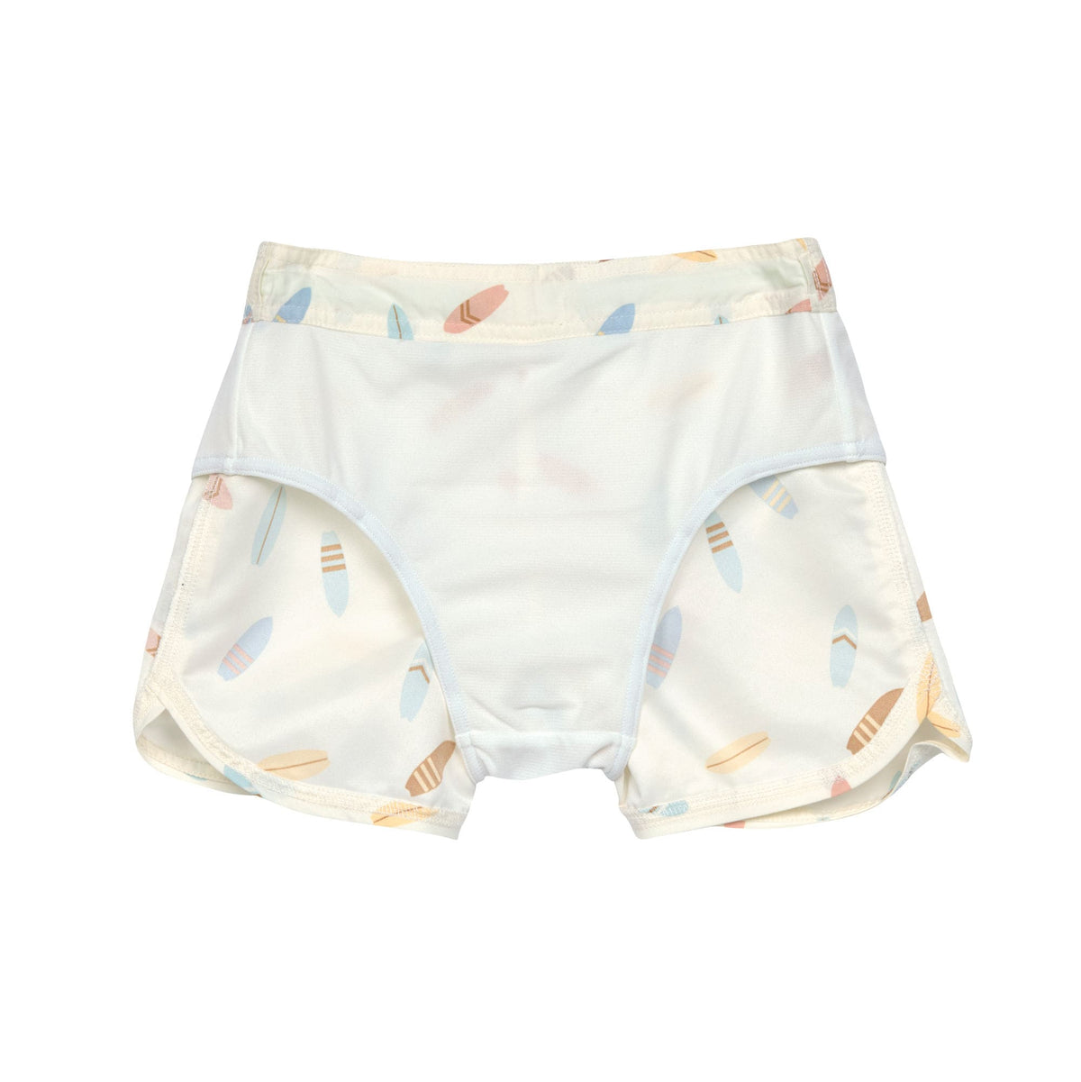 Badehose Kinder, Surfbrett weiß - Lässig
