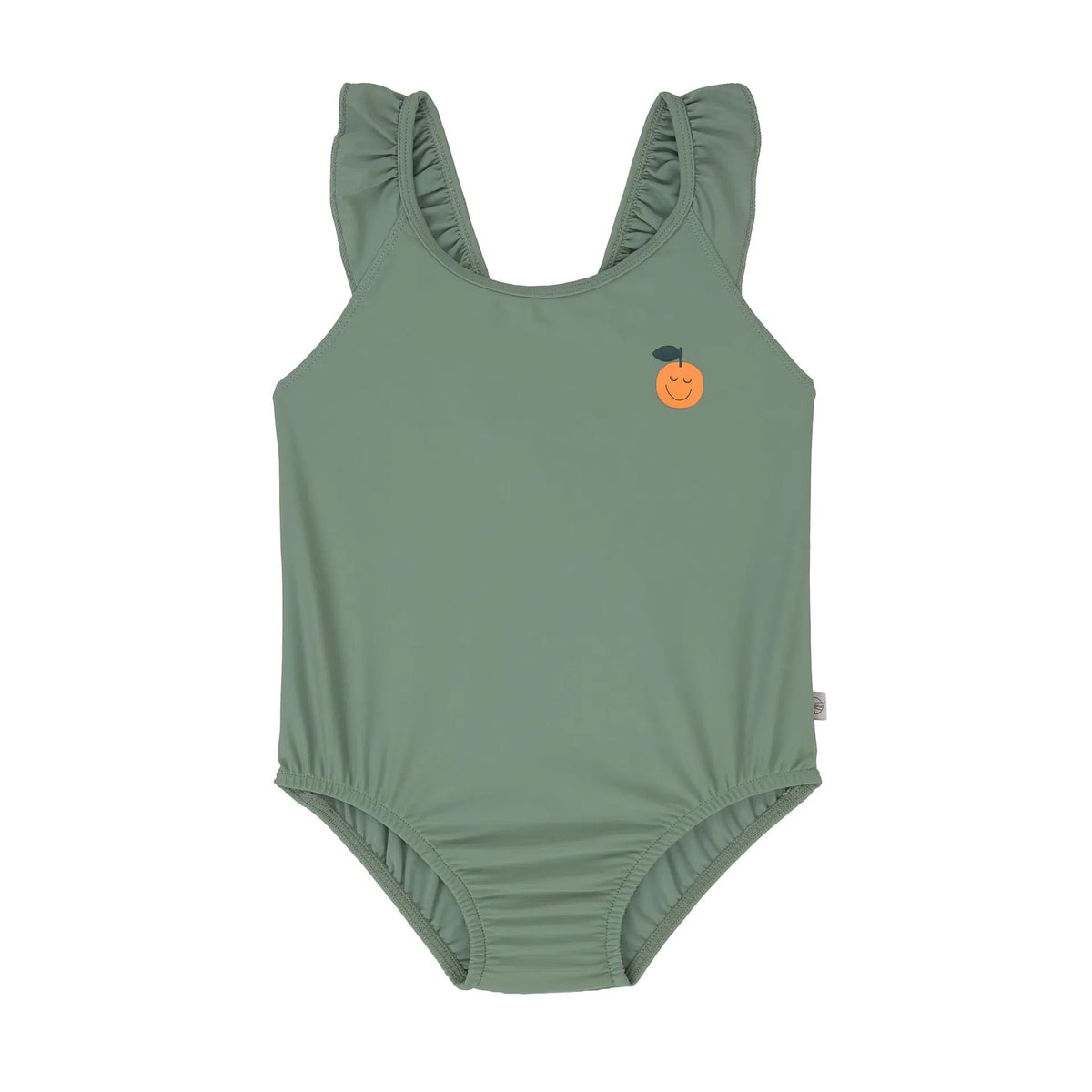 Badeanzug Kinder Orange, grün - Lässig