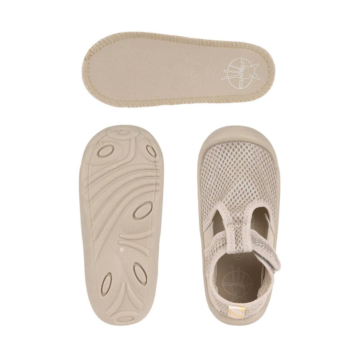 Badeschuhe Kinder, grau - Lässig