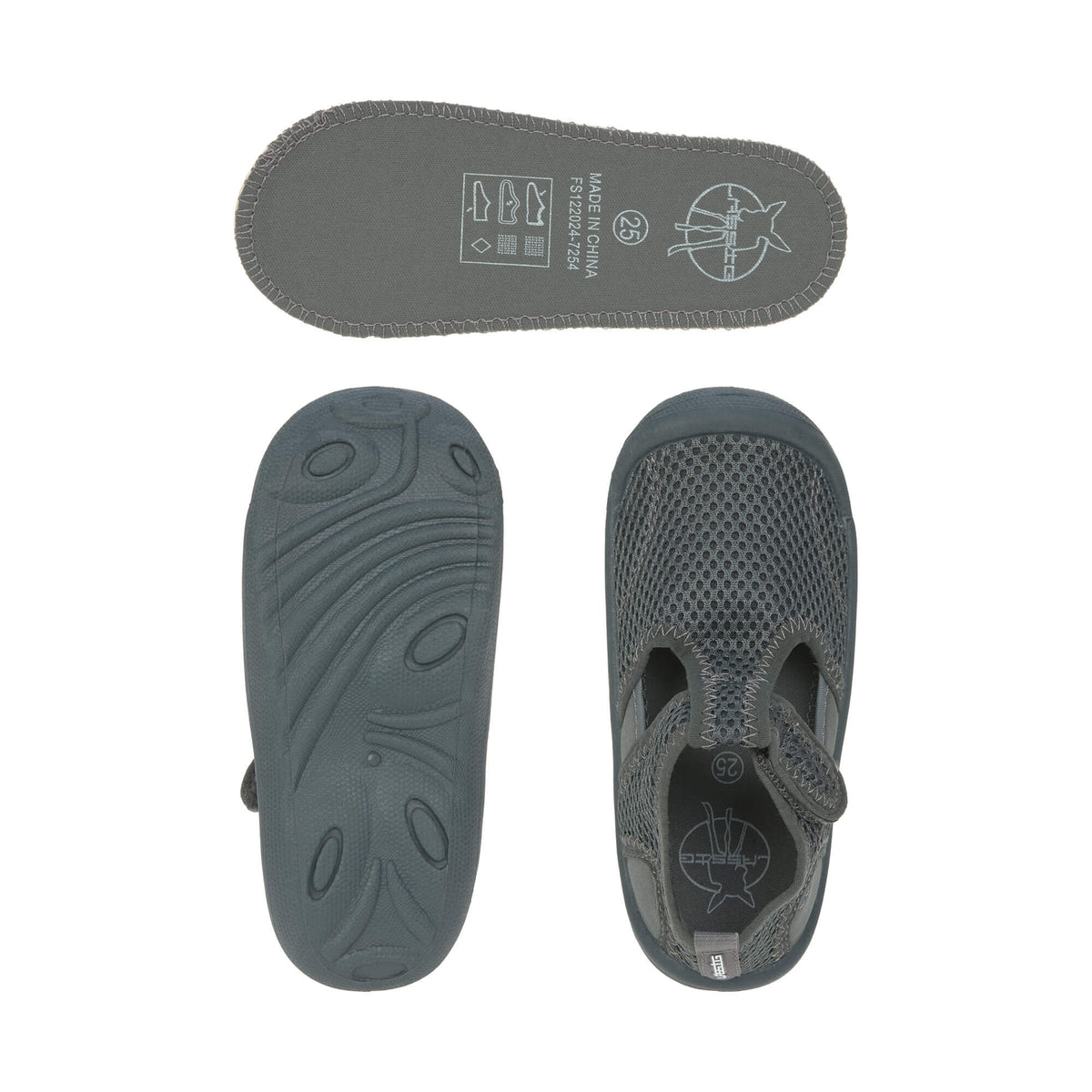 Badeschuhe Kinder, Oliv - Lässig