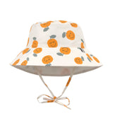 Sonnenhut Kinder (UV Schutz) - Orange, Weiß - Lässig