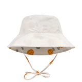 Sonnenhut Kinder (UV Schutz) - Orange, Weiß - Lässig