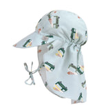 Sonnenhut Baby (UV Schutz & Nackenschutz) - Eis, blau - Lässig