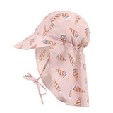 Sonnenhut Baby (UV Schutz & Nackenschutz) - Eis, rosa - Lässig