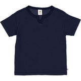 T-Shirt s/s waffle night blue - Müsli by Green Cotton