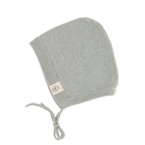 Baby Mütze - Knitted Cap GOTS, Garden Explorer Aqua Grey - Lässig