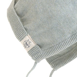 Baby Mütze - Knitted Cap GOTS, Garden Explorer Aqua Grey - Lässig