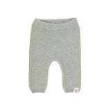 Baby Hose - Knitted Pants GOTS, Garden Explorer Aqua Grey - Lässig